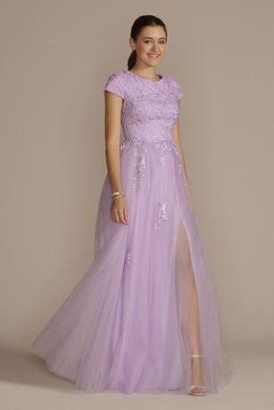 David's bridal sale lilac dress