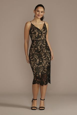 Printed Trumpet-Hem Sheath Dress