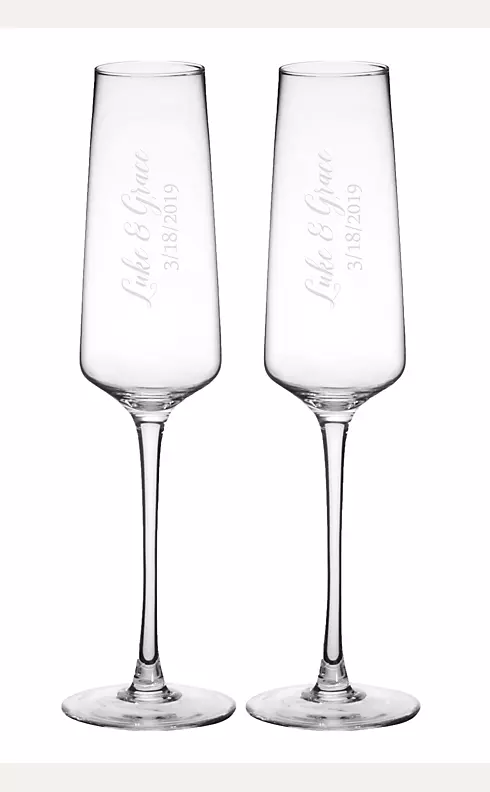 Personalized Champagne Estate Glasses Set of 2 Image 6