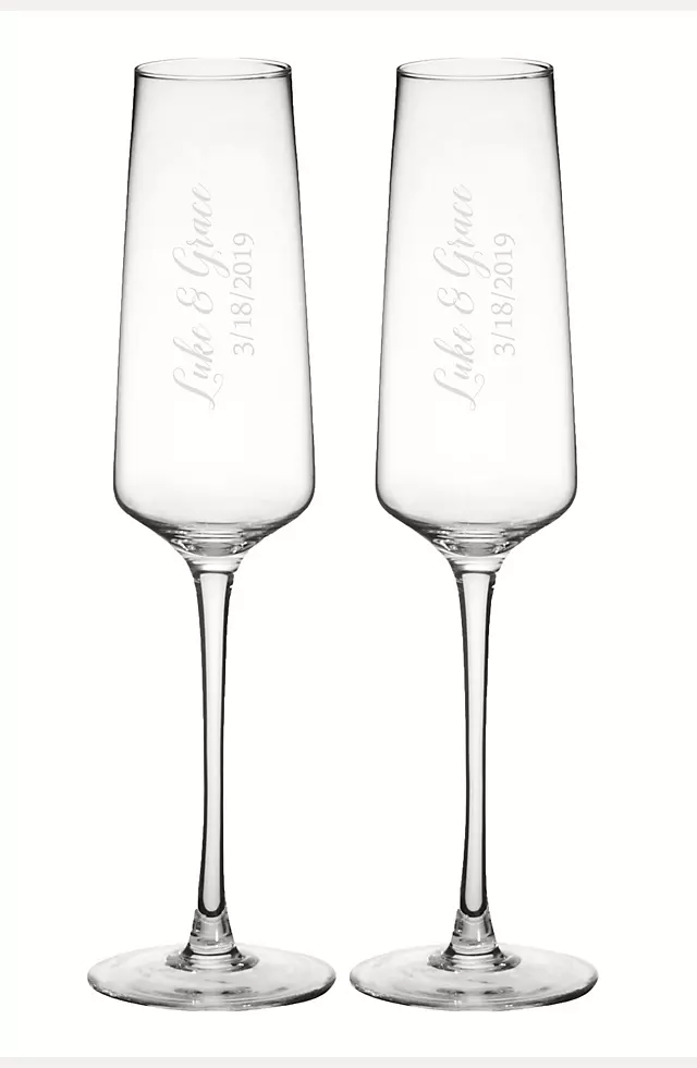 Personalized Champagne Estate Glasses Set of 2 Image 6