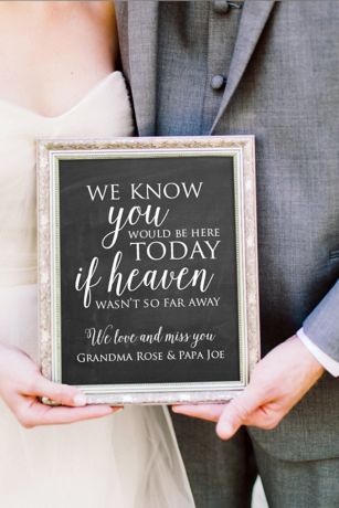 Personalized Wedding Memorial Sign