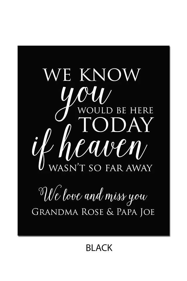 Personalized Wedding Memorial Sign Image 2