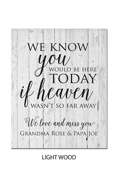 Personalized Wedding Memorial Sign Image 13