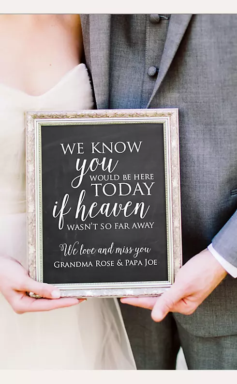 Personalized Wedding Memorial Sign Image 1