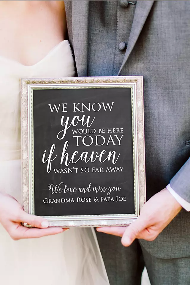 Personalized Wedding Memorial Sign Image