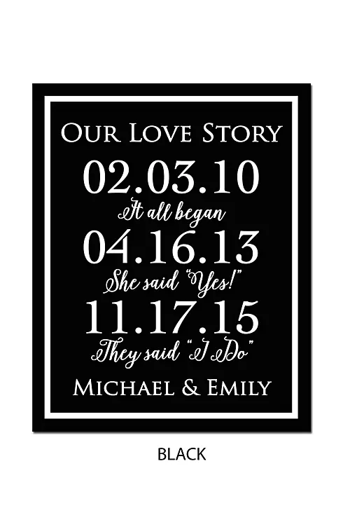 Personalized Our Love Story Special Dates Sign Image 2