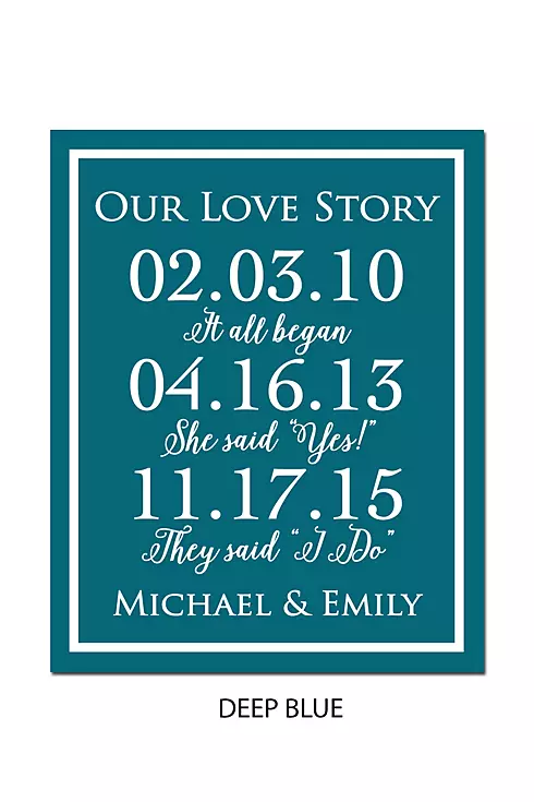 Personalized Our Love Story Special Dates Sign Image 3