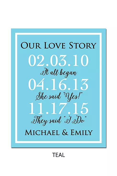 Personalized Our Love Story Special Dates Sign Image 15