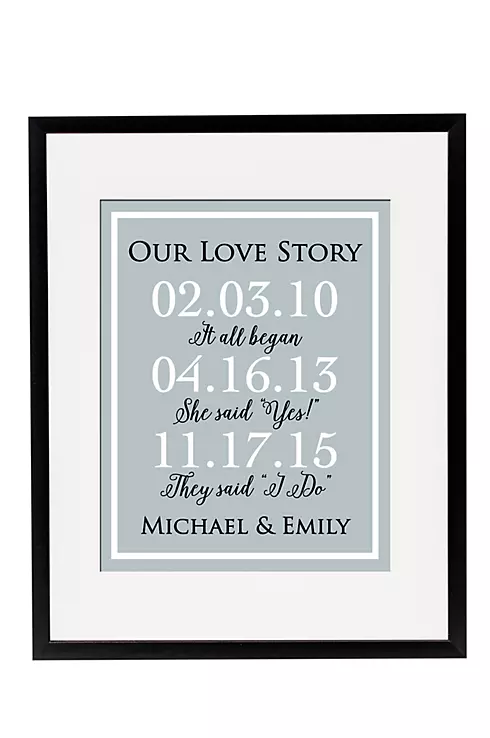 Personalized Our Love Story Special Dates Sign Image 1