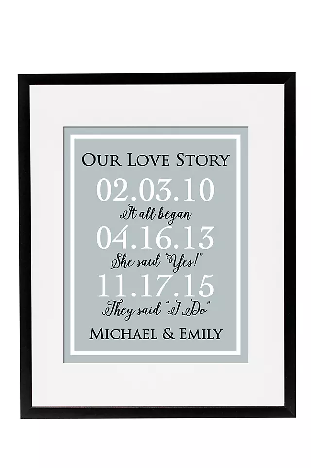 Personalized Our Love Story Special Dates Sign Image