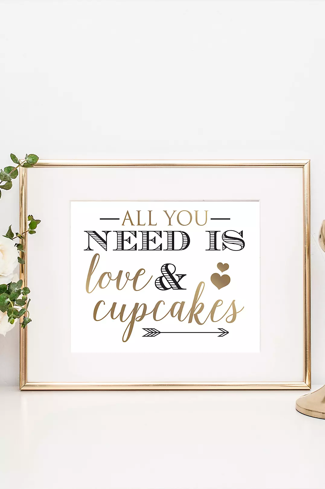 Love and Cupcakes Wedding Dessert Table Sign Image