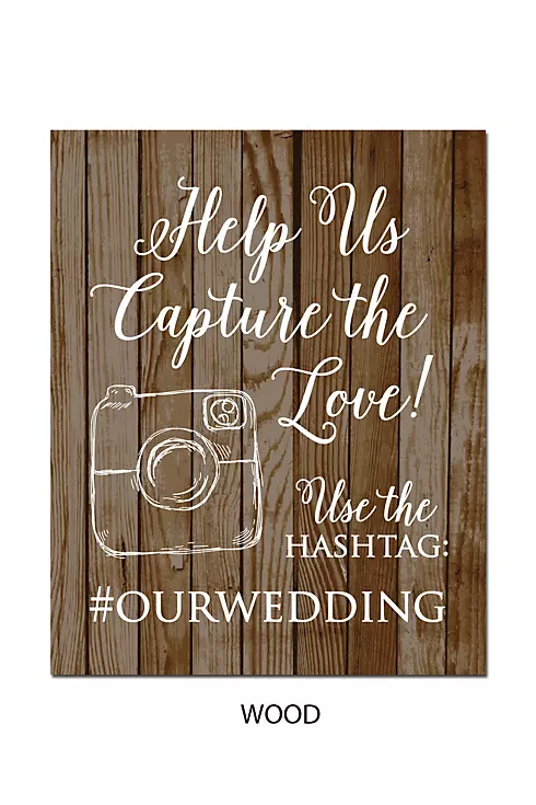 Personalized Wedding Hashtag Reception Sign Image 17