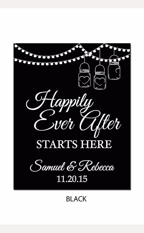 Personalized Happily Ever After Wedding Sign Image 2