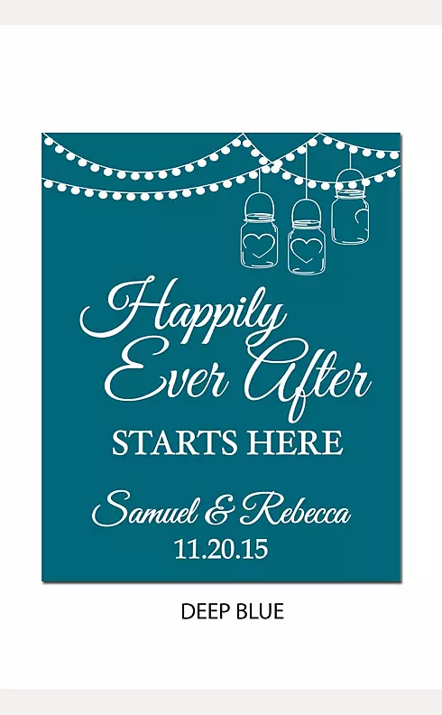 Personalized Happily Ever After Wedding Sign Image 5