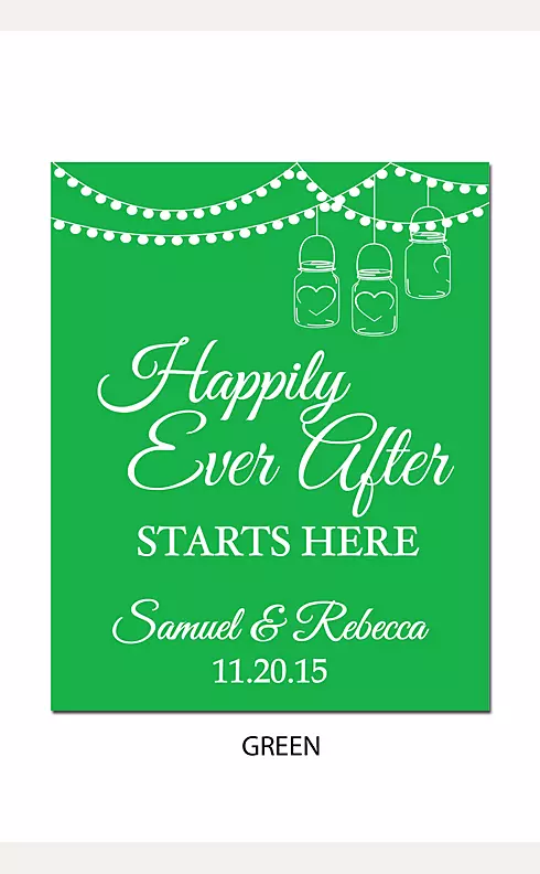 Personalized Happily Ever After Wedding Sign Image 6