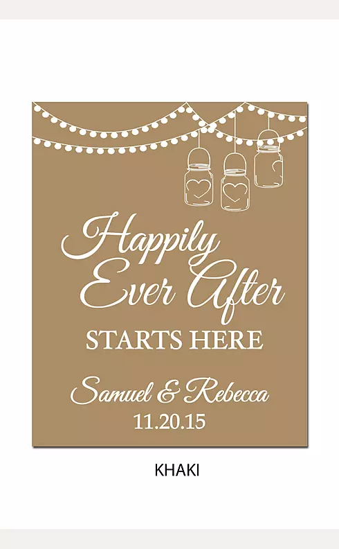 Personalized Happily Ever After Wedding Sign Image 8