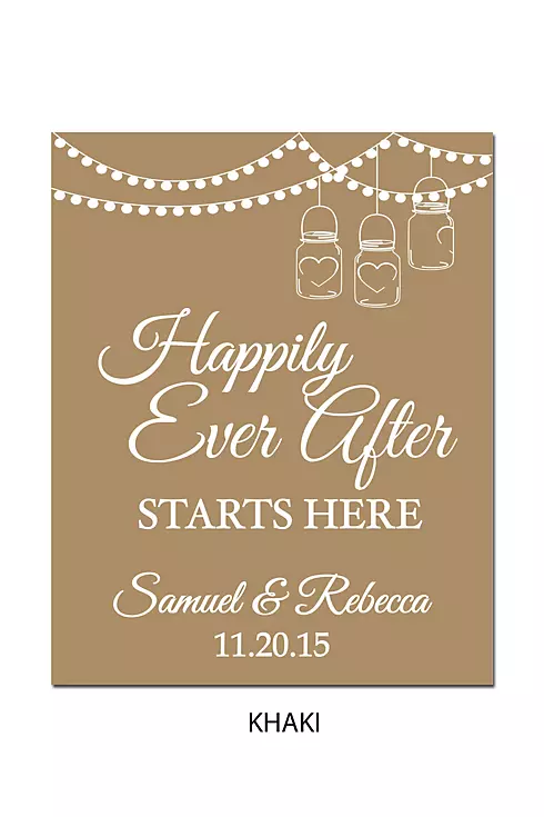 Personalized Happily Ever After Wedding Sign Image 8