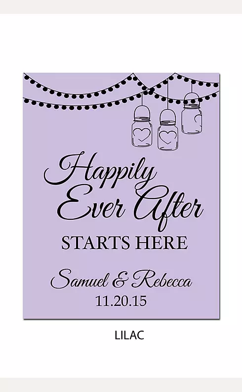 Personalized Happily Ever After Wedding Sign Image 9
