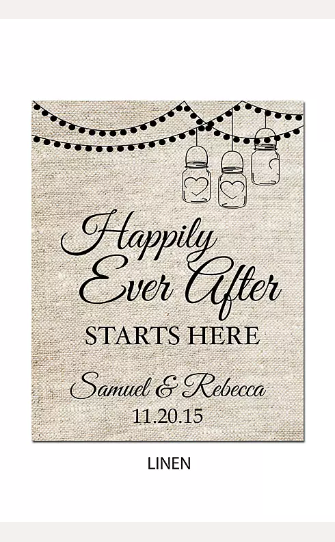 Personalized Happily Ever After Wedding Sign Image 11