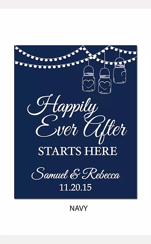 Personalized Happily Ever After Wedding Sign Image 13