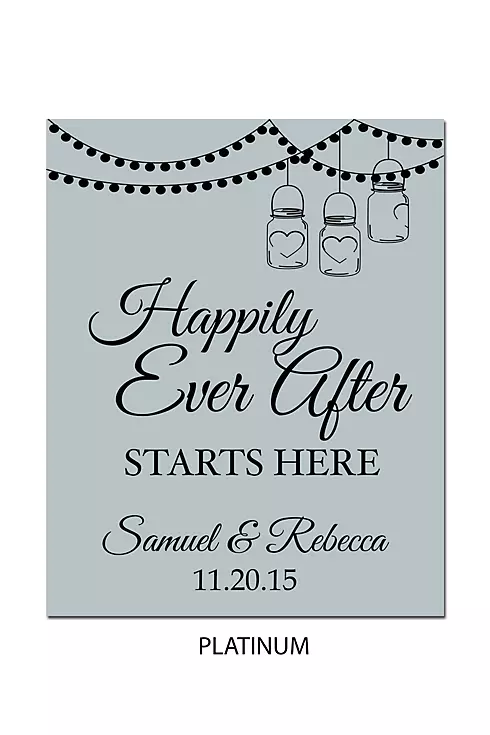 Personalized Happily Ever After Wedding Sign Image 14