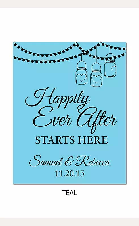 Personalized Happily Ever After Wedding Sign Image 15