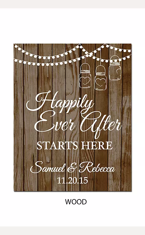 Personalized Happily Ever After Wedding Sign Image 17