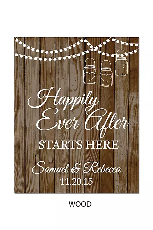 Personalized Happily Ever After Wedding Sign Image 17