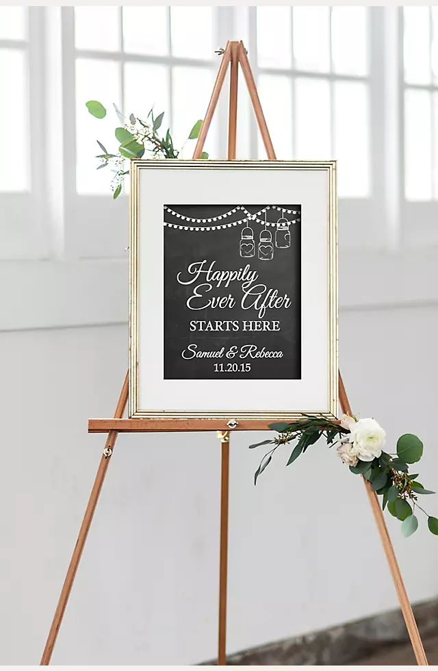 Personalized Happily Ever After Wedding Sign Image