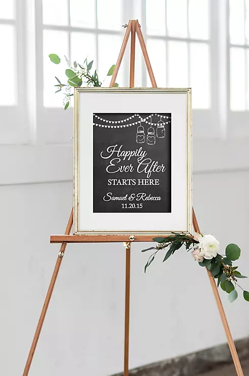 Personalized Happily Ever After Wedding Sign Image 1