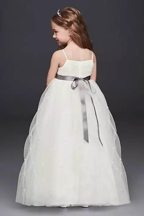 Tulle Flower Girl Dress with Pearl Pick-Ups Image 2