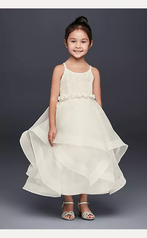 As-Is Lace and Tulle Flower Girl Dress Image 1