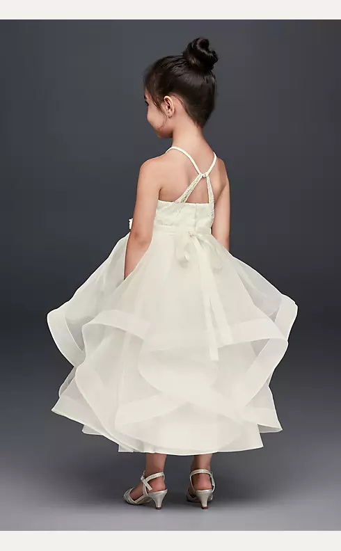 As-Is Lace and Tulle Flower Girl Dress Image 2