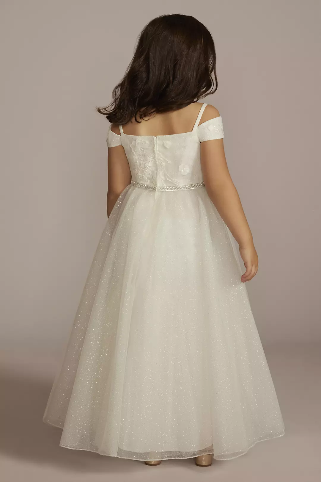 Sparkle Organza Flower Girl Dress With
