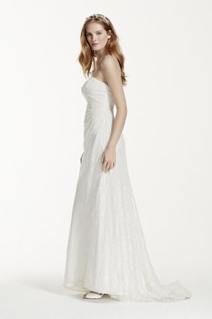 Sweetheart Strapless Lace Wedding Dress | David's Bridal