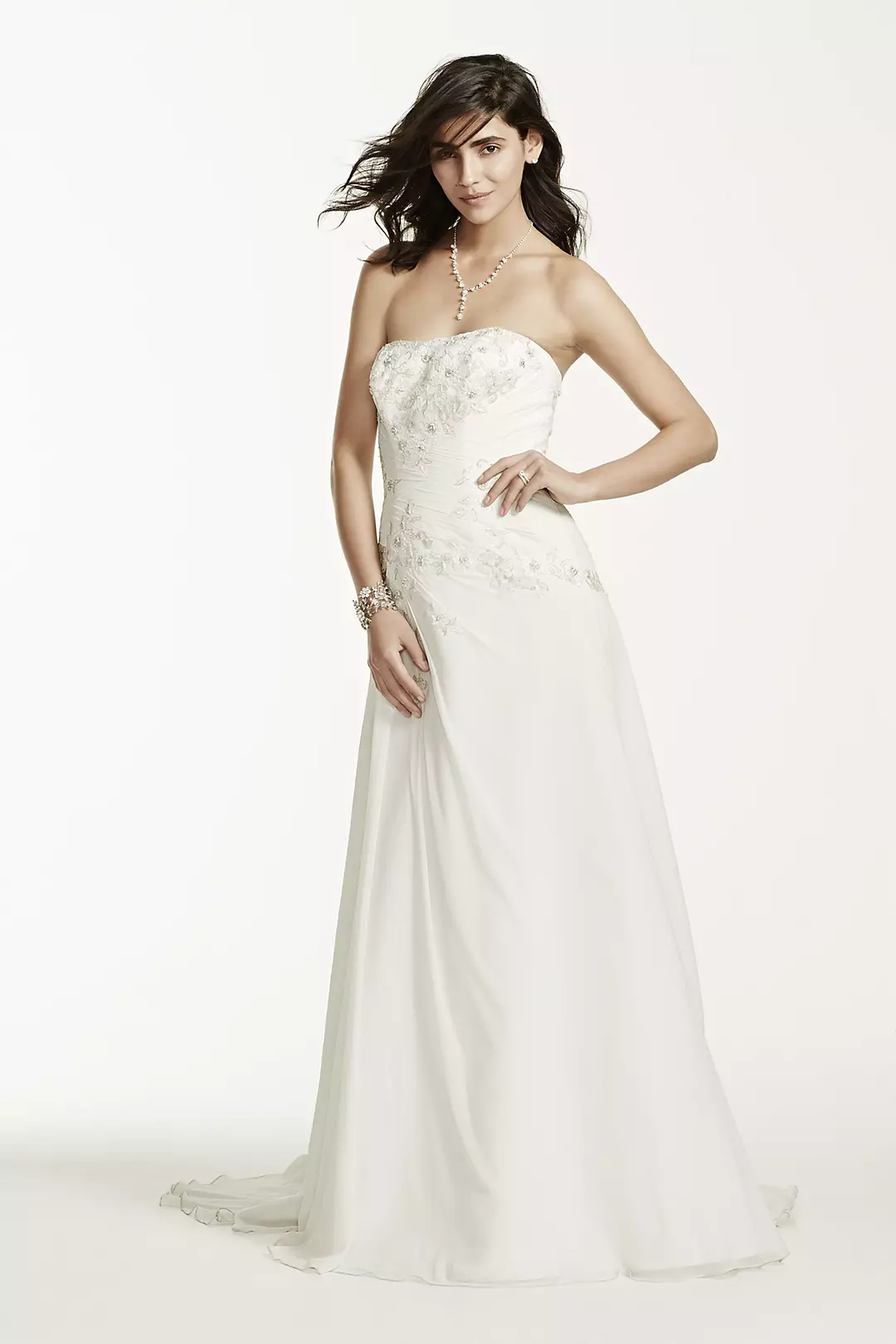 As-Is Chiffon Over Satin Wedding Dress | David's Bridal