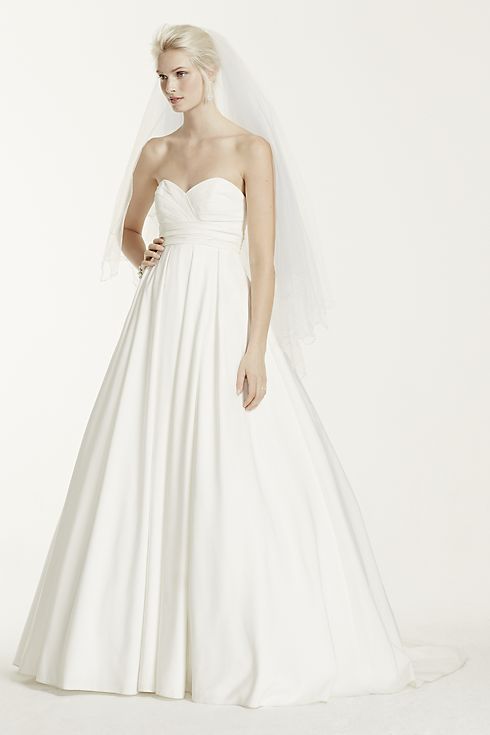 Faille Strapless Empire Ball Gown  Image