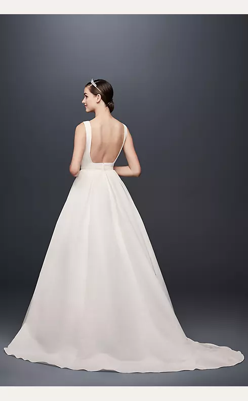 Open Back Wedding Dress with Beading and Pockets Image 2