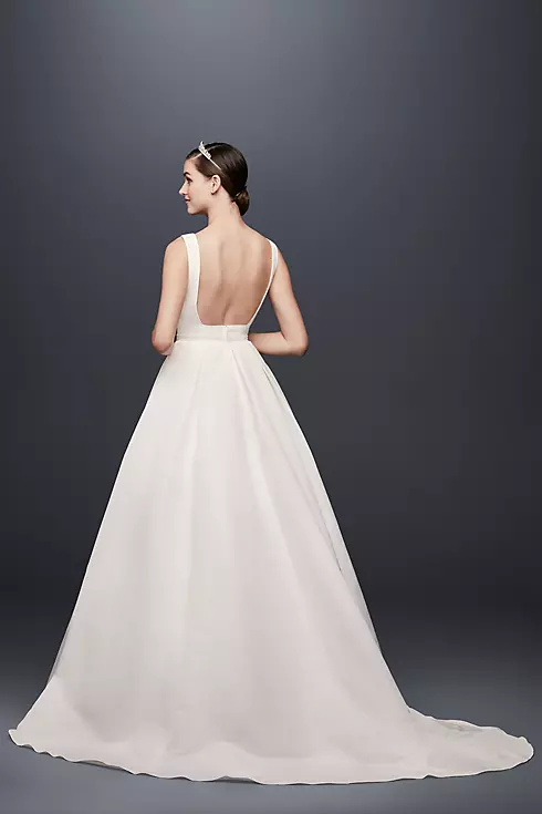 Open Back Wedding Dress with Beading and Pockets Image 2