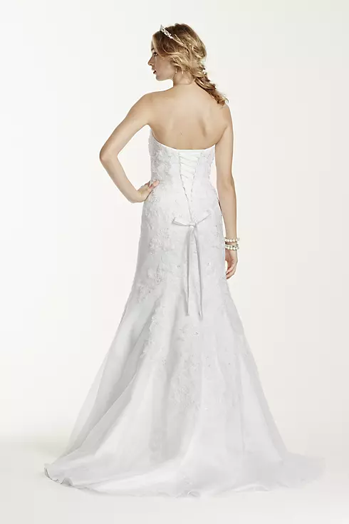 Jewel Tulle Over Satin Wedding Dress with Soutache Image 2