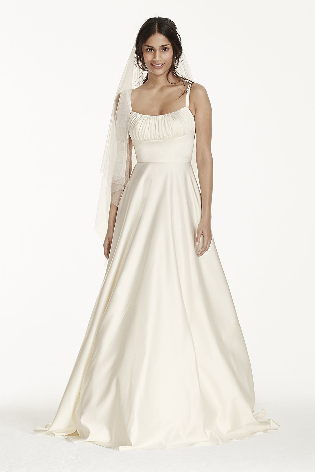 As-Is Satin Empire Wedding Dress Image 1