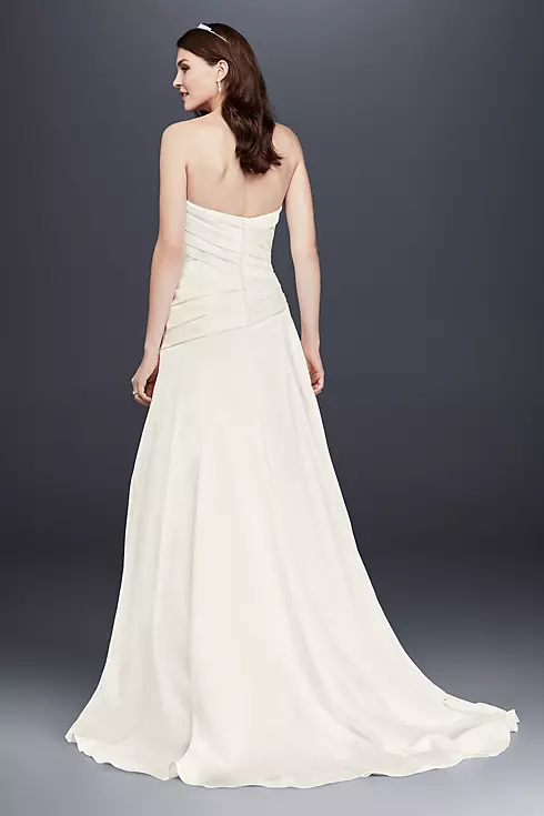 As Is Strapless A-Line Drop Waist Wedding Dress Image 2