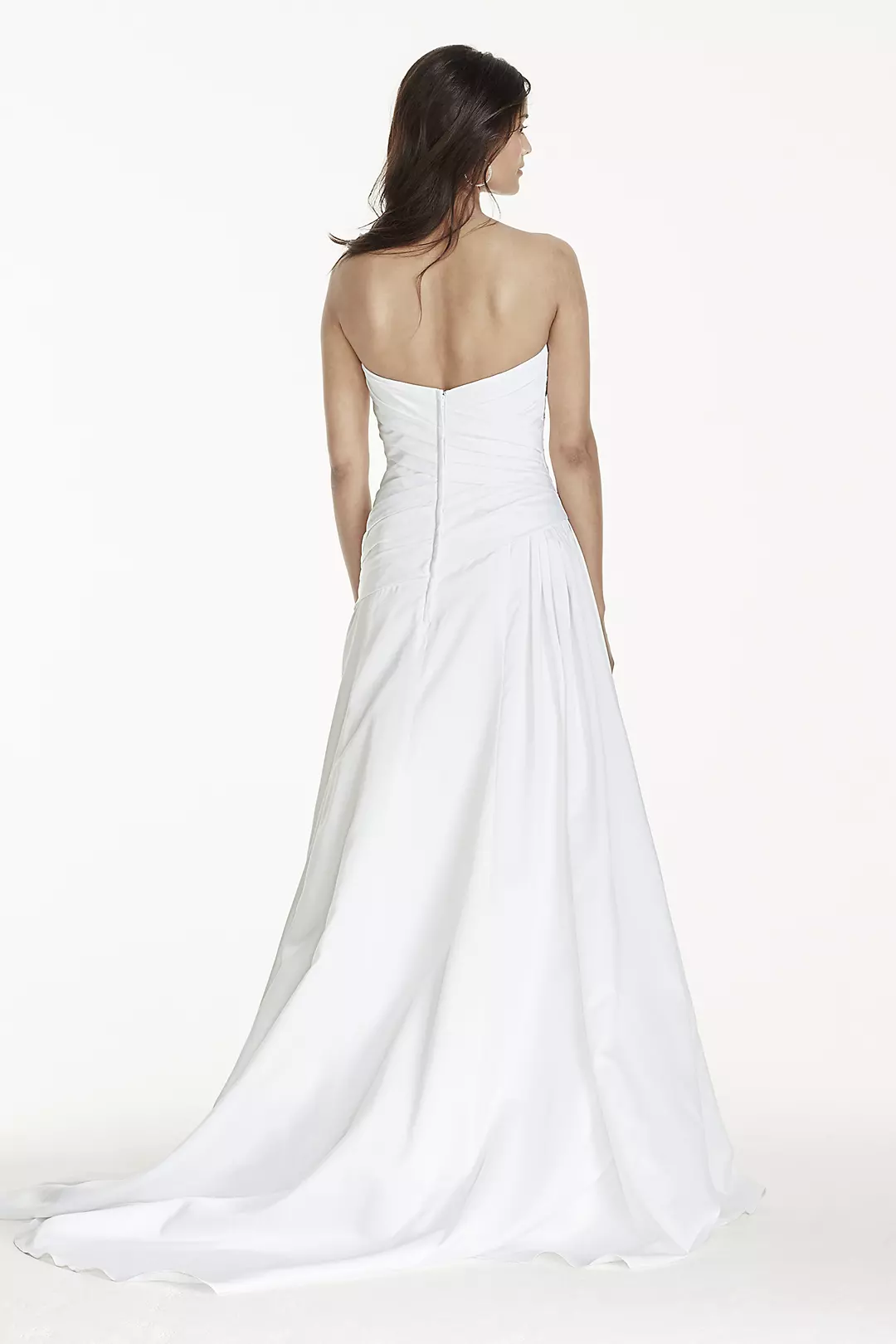 Strapless A-Line Drop Waist Wedding Dress Image 2