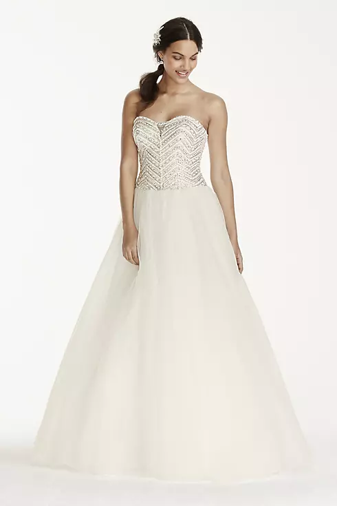 Jewel Tulle Wedding Dress with Crystal Detail Image 1