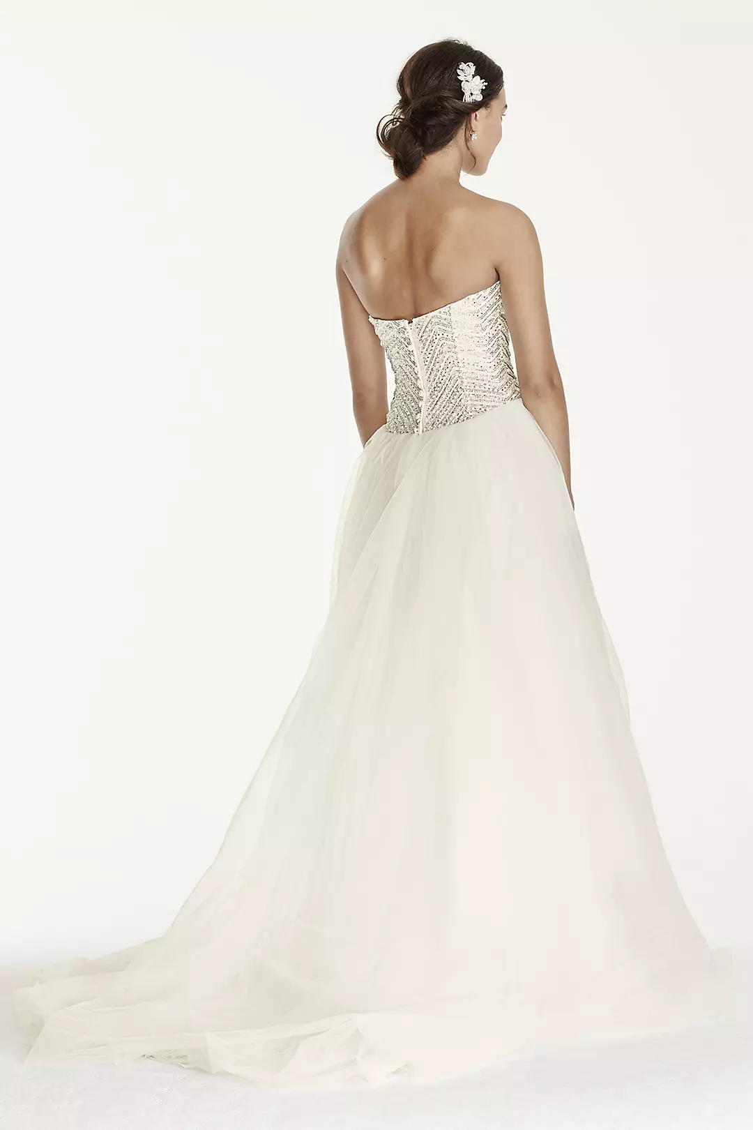 Jewel Tulle Wedding Dress with Crystal Detail Image 2