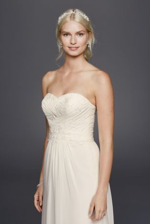 Dancer x 3 / David Warren リトグラフ 13/35 Strapless Wedding Dress with Lace Corset Bodice | David's Bridal