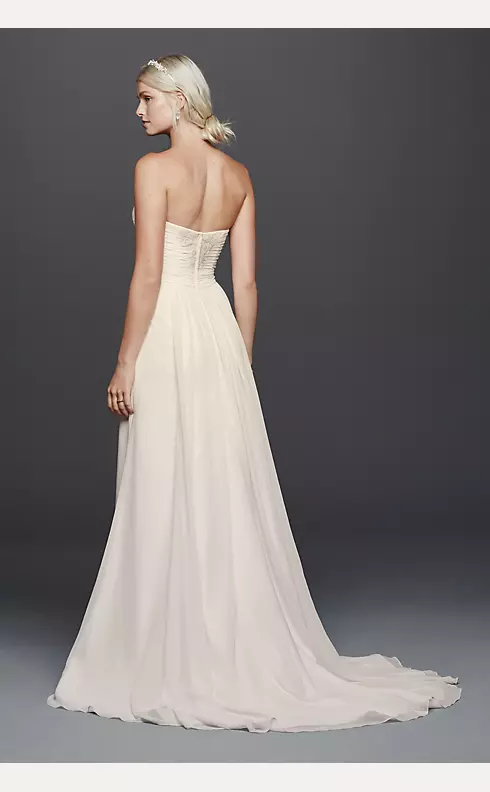 As-Is Chiffon Lace Sweetheart Wedding Dress  Image 2