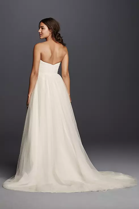 As-Is Strapless Sweetheart Tulle Wedding Dress Image 2