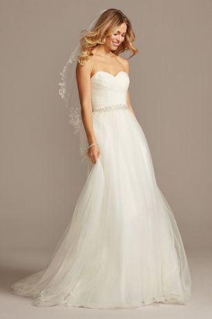 shoulderless wedding dress