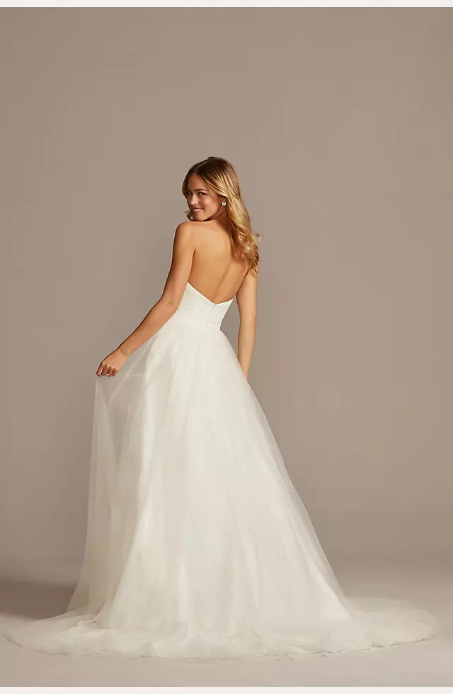 Strapless Sweetheart Tulle Wedding Dress Image 2